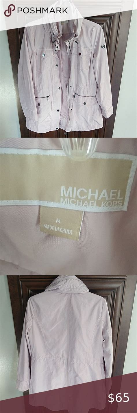 michael kors light pink spring jacket